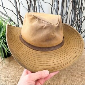 The Australian Outback Collection Waxed Cotton Cattle Hat Size XL